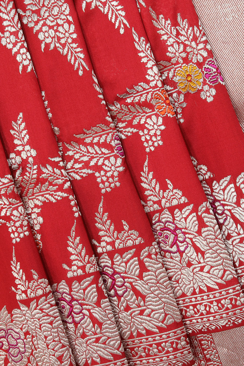 Banarasi-Silk, Red Saree