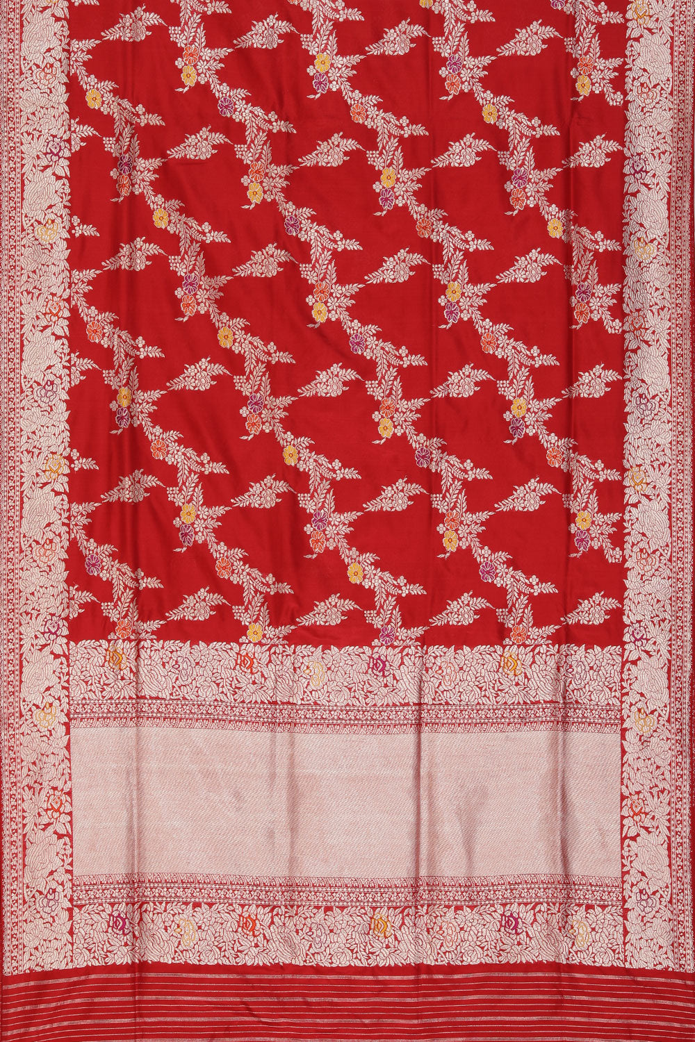 Banarasi-Silk, Red Saree