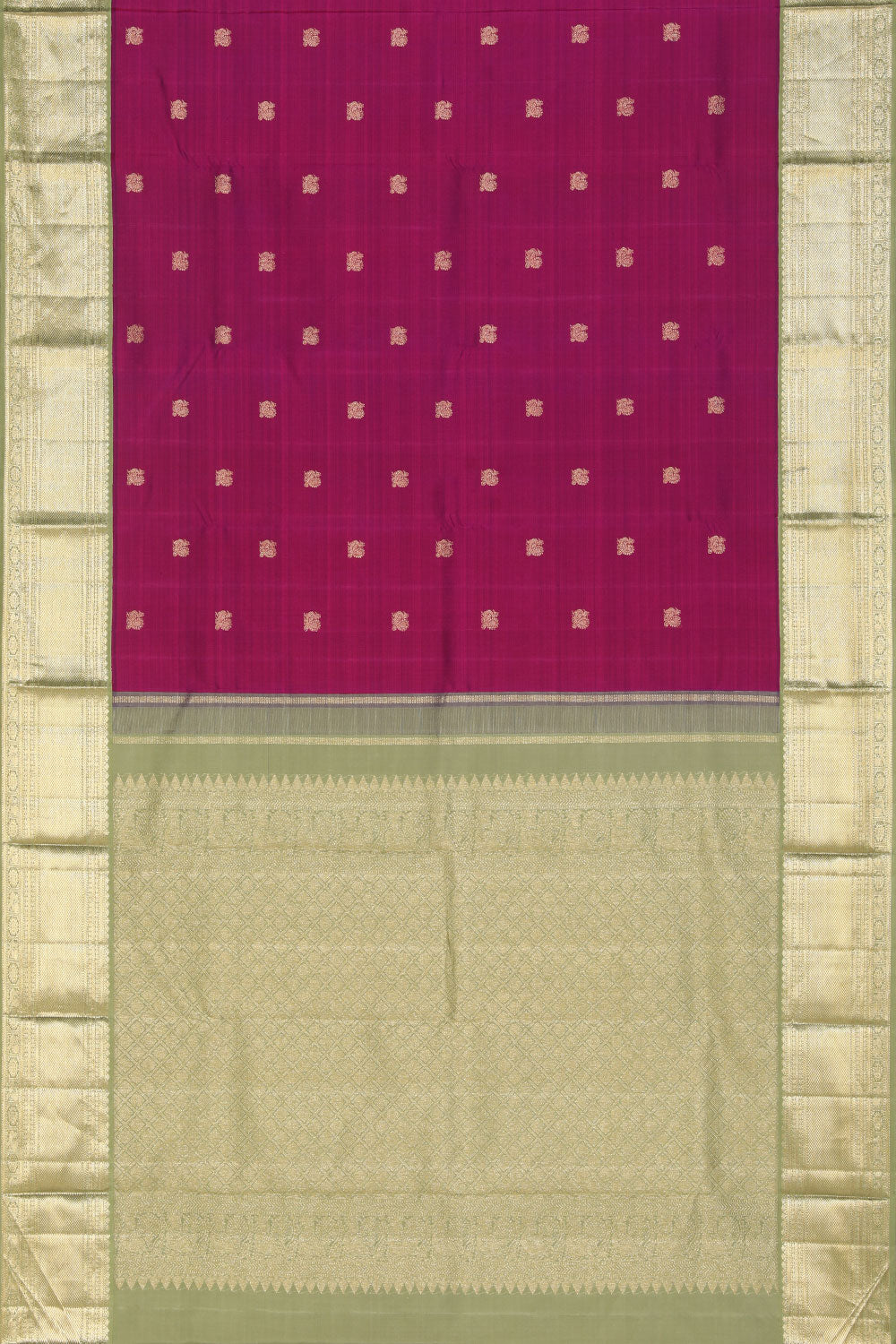 Collection of Arani-Silk Violet Saree in a gallery layout