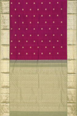 Collection of Arani-Silk Violet Saree in a gallery layout