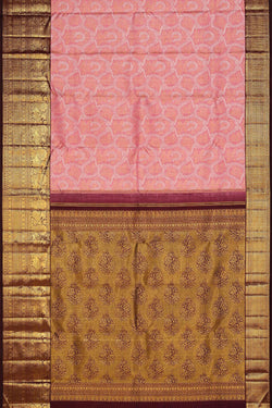 Collection of Kanjivaram-Silk Pink Saree in a gallery layout