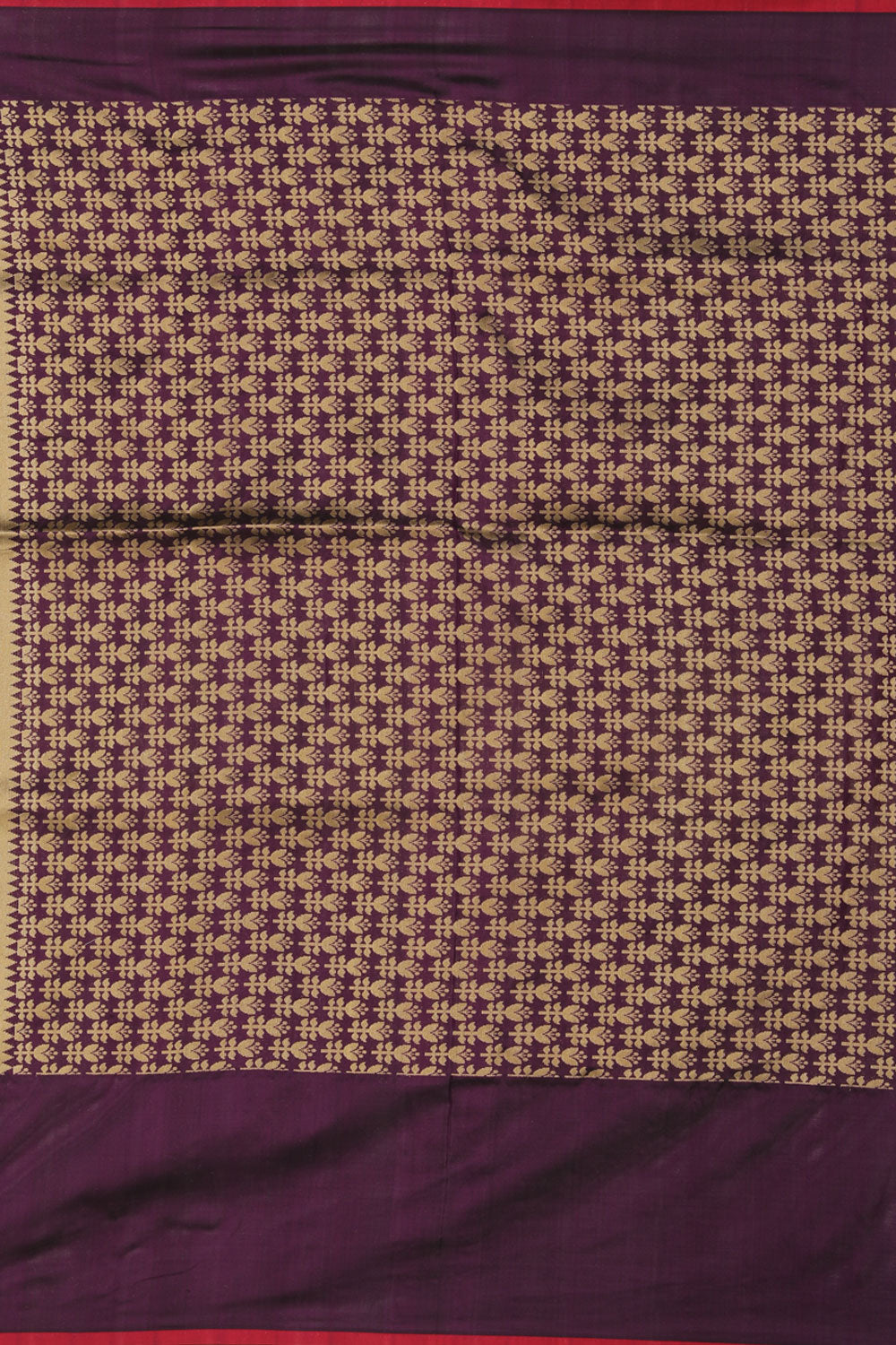 Image of Banarasi-Silk Violet Saree