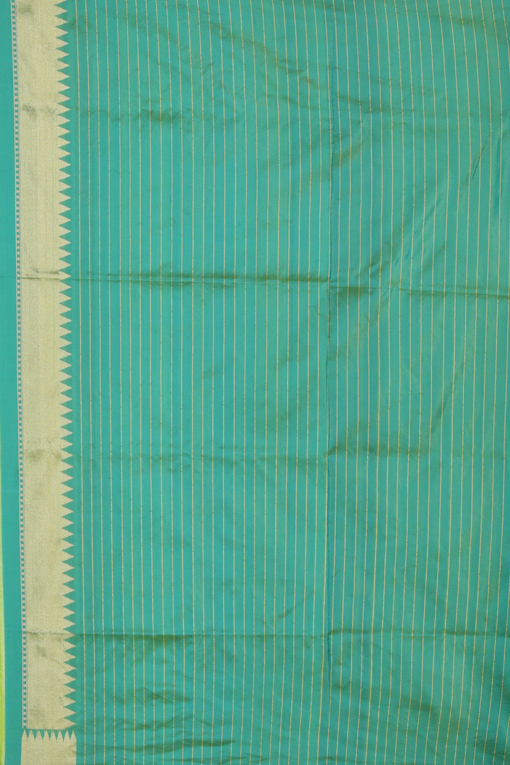 Collection of Banarasi-Silk Aqua Green Saree in a gallery layout