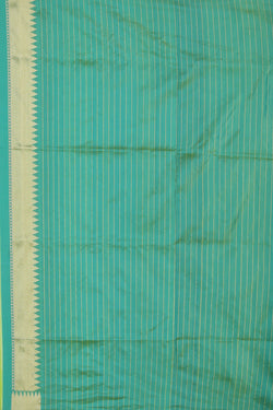 Collection of Banarasi-Silk Aqua Green Saree in a gallery layout