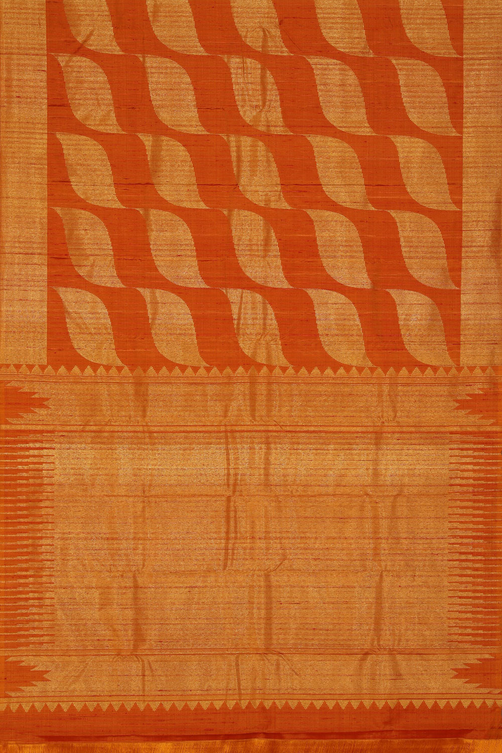 Kanchipattu Orange Saree