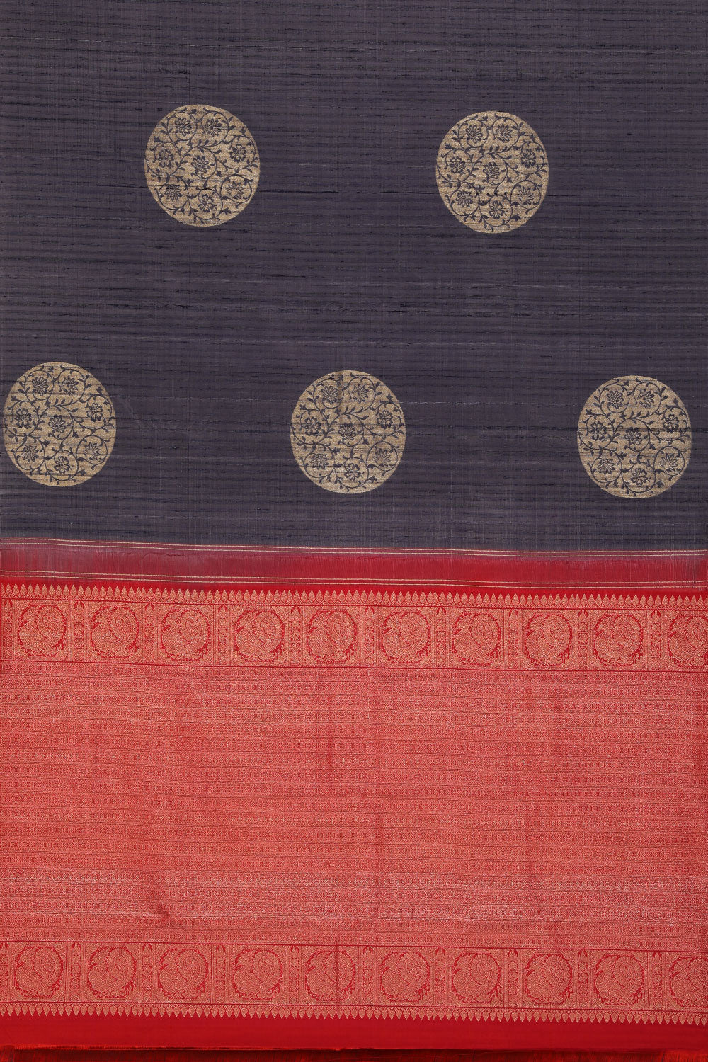 Collection of Kanchipattu Ash-Purple Saree in a gallery layout