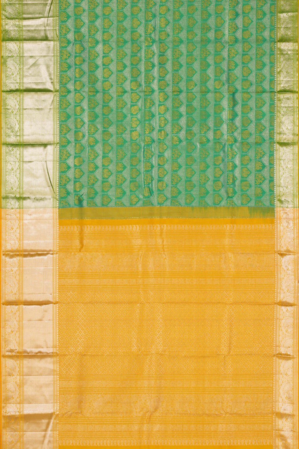 Kanchipattu Brocade Sea Green Saree