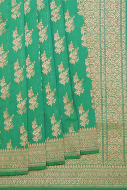 Collection of Banarasi-Silk, Sea Green Saree in a gallery layout