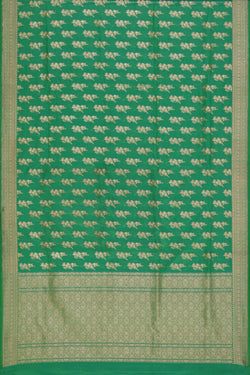 Collection of Banarasi-Silk, Sea Green Saree in a gallery layout