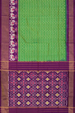 Image of Pochampally-Silk Green Saree