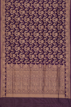 Image of Banarasi-Silk, Violet Saree