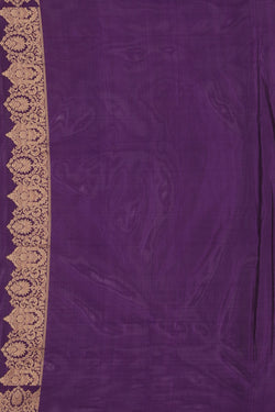 Collection of Banarasi-Silk, Violet Saree in a gallery layout