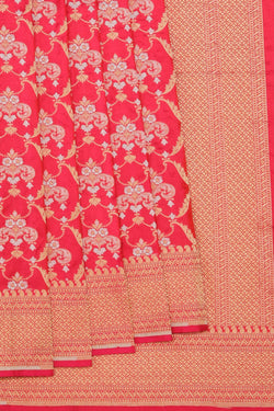 Collection of Banarasi-Silk, Pink Saree in a gallery layout