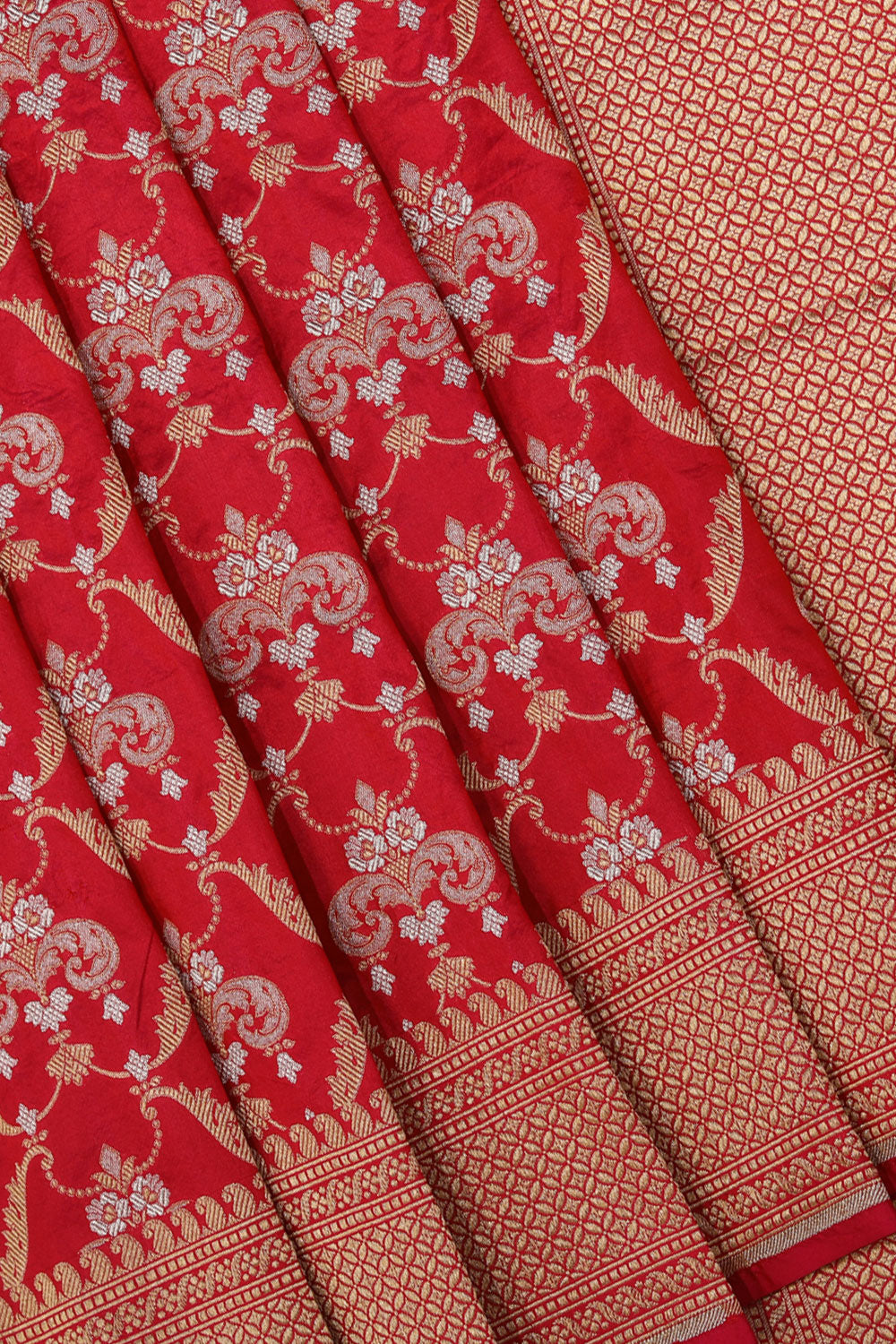 Image of Banarasi-Silk, Pink Saree