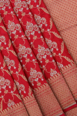 Collection of Banarasi-Silk, Pink Saree in a gallery layout