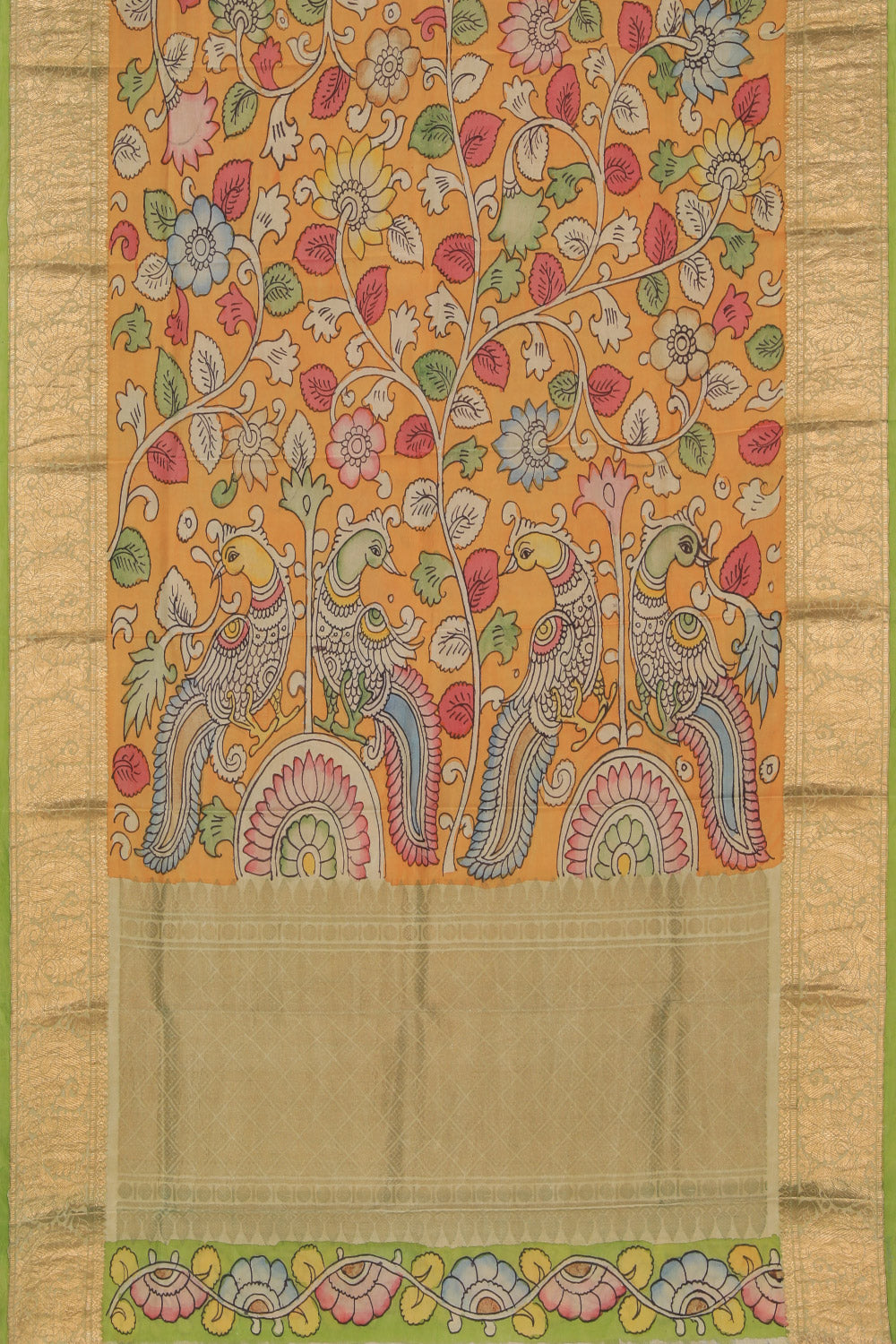 Kanchi Silk Kalamkari Dupatta