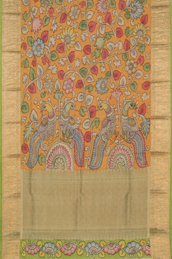 Image of Kanchi Silk Kalamkari Dupatta