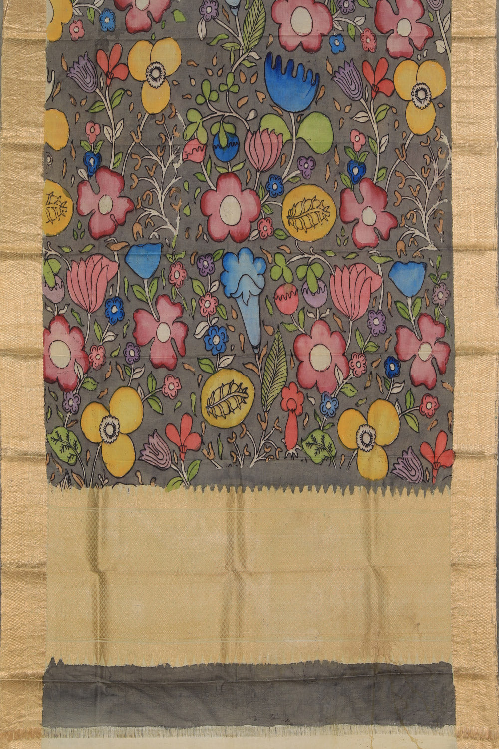 Kanchi Silk Kalamkari Dupatta