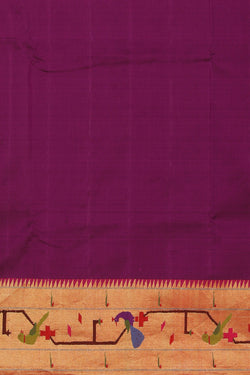 Collection of Paithani-Silk Violet Saree in a gallery layout