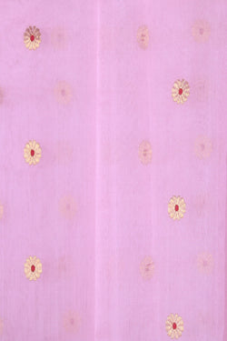 Image of Kora Silk Lotus Pink Saree