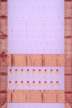 Image of Kora Silk Lotus Pink Saree