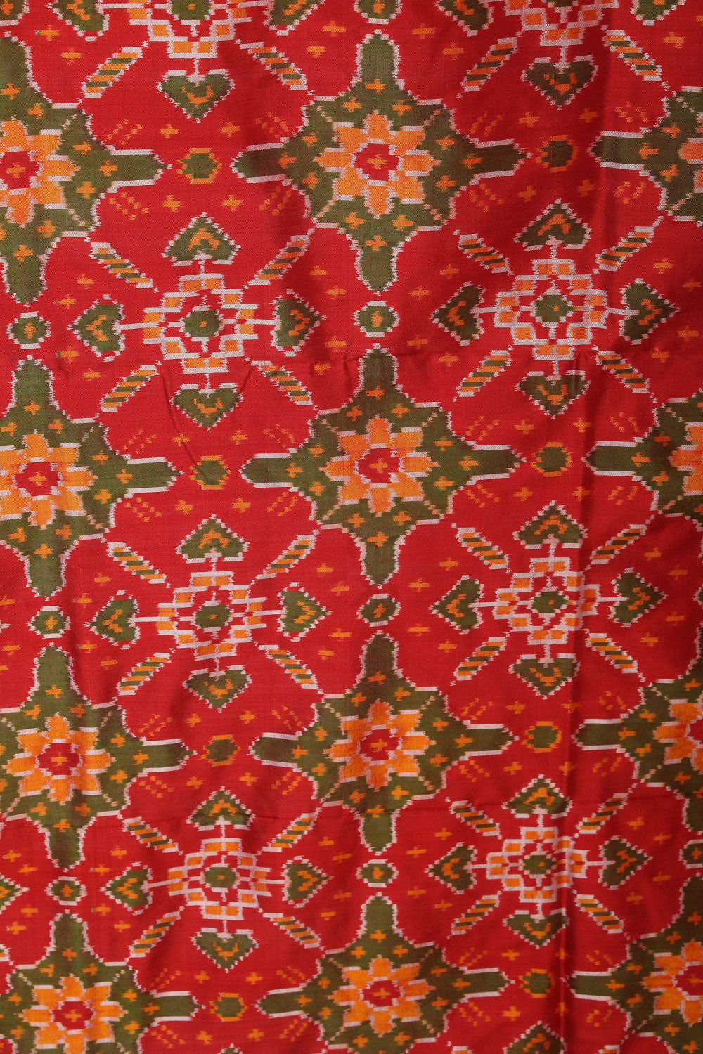 Collection of Pochampally-Silk Red Saree in a gallery layout