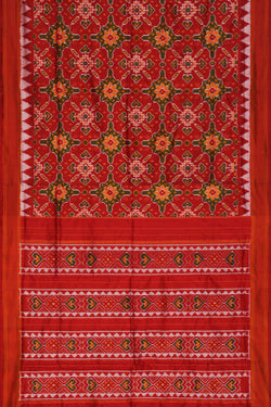 Collection of Pochampally-Silk Red Saree in a gallery layout