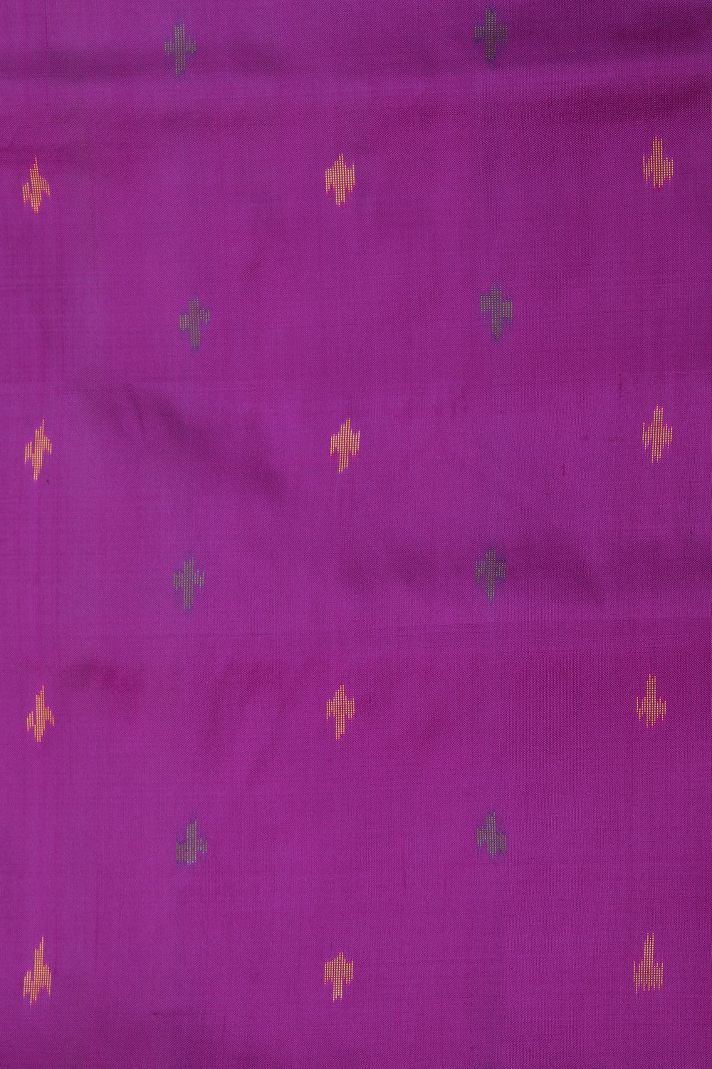 Image of Pochampally Ikat Silk Magenta Saree