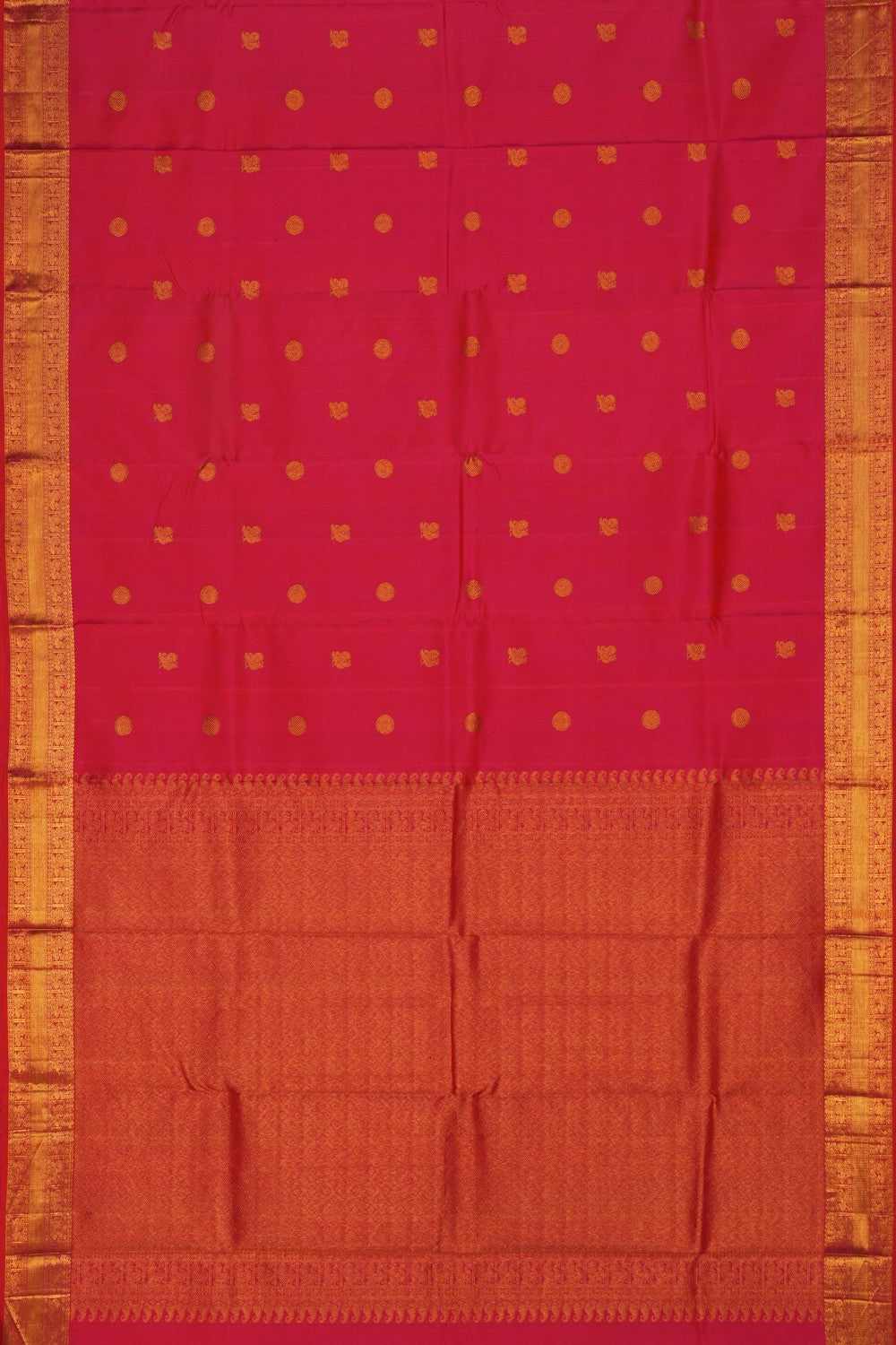 Image of Arani Silk Fuchsia Pink Saree