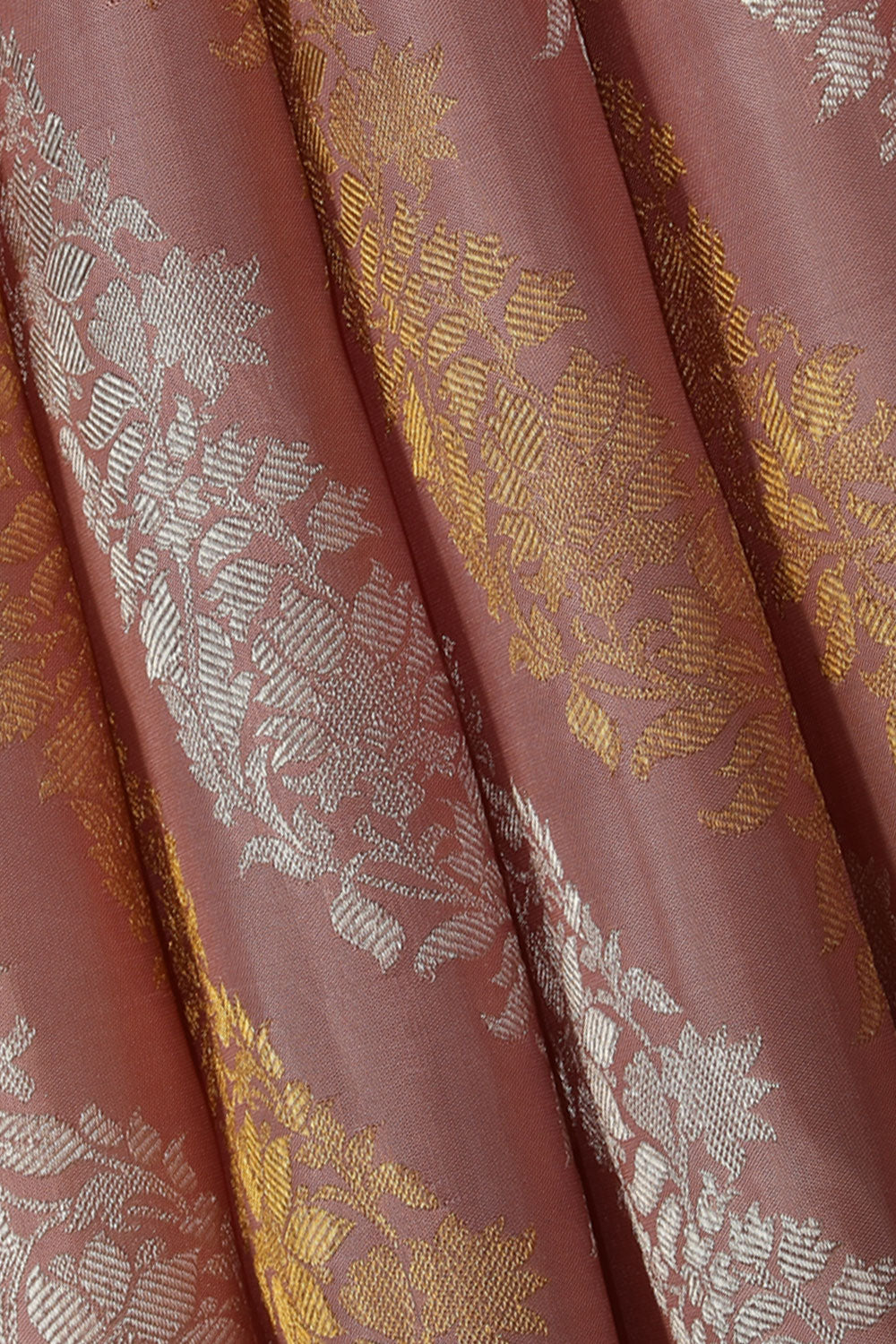 Collection of Arani-Silk Onion-Pink Saree in a gallery layout