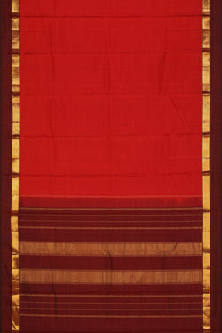 Collection of Arani-Silk Coral-Red Saree in a gallery layout