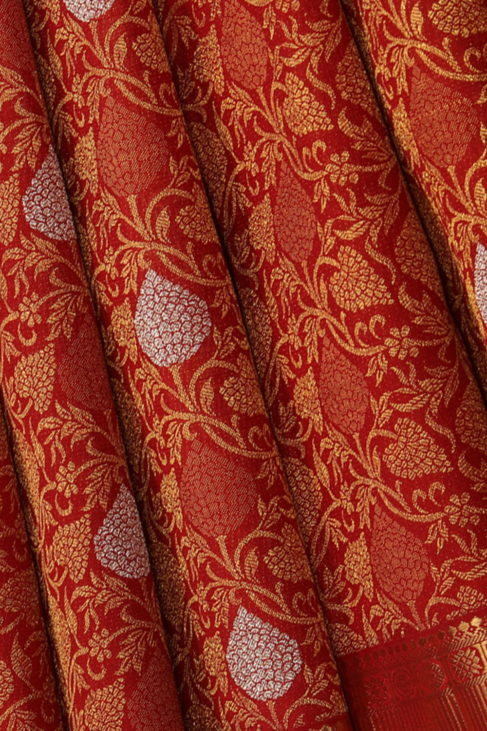 Image of Arani-Silk Red Saree