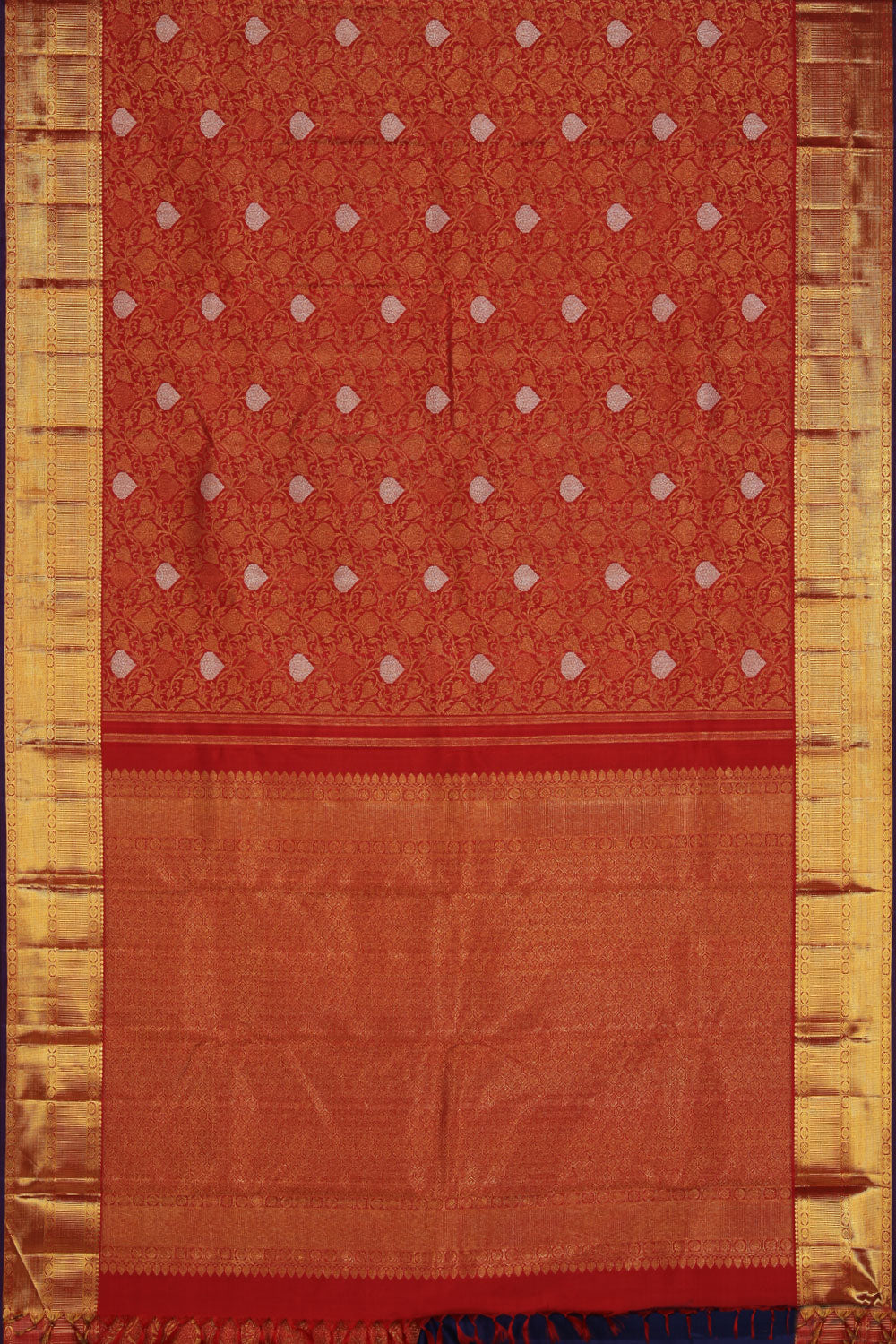 Image of Arani-Silk Red Saree