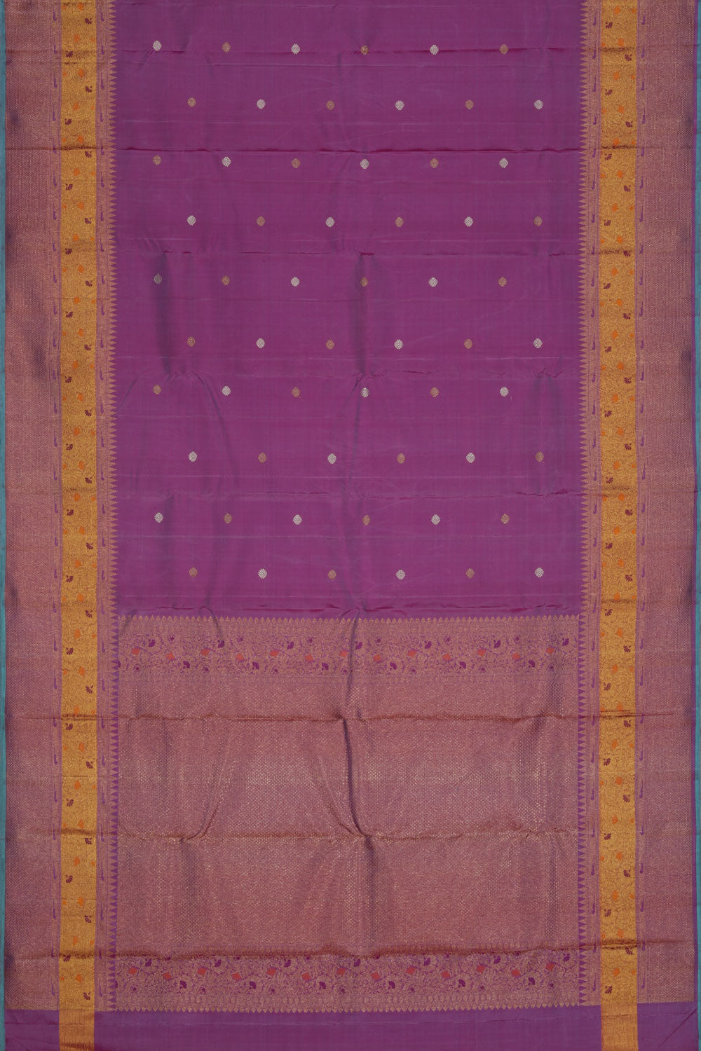 Collection of Arani-Silk Purple Saree in a gallery layout