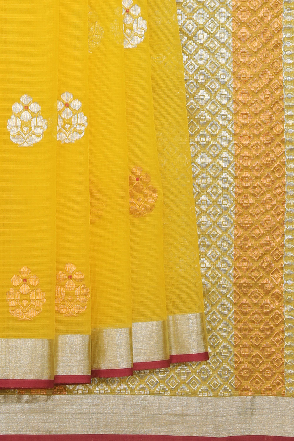 Collection of Kota Yellow Saree in a gallery layout