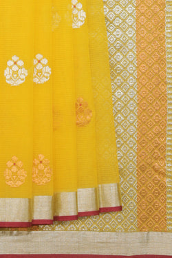 Collection of Kota Yellow Saree in a gallery layout