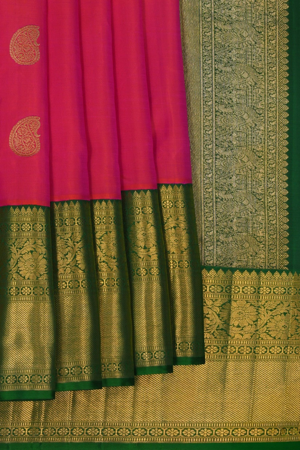 Image of Kanchipuram Pink Saree