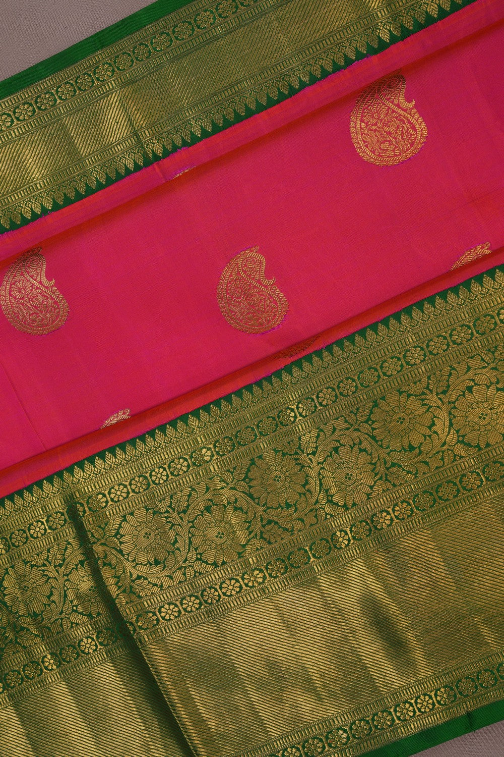 Image of Kanchipuram Pink Saree