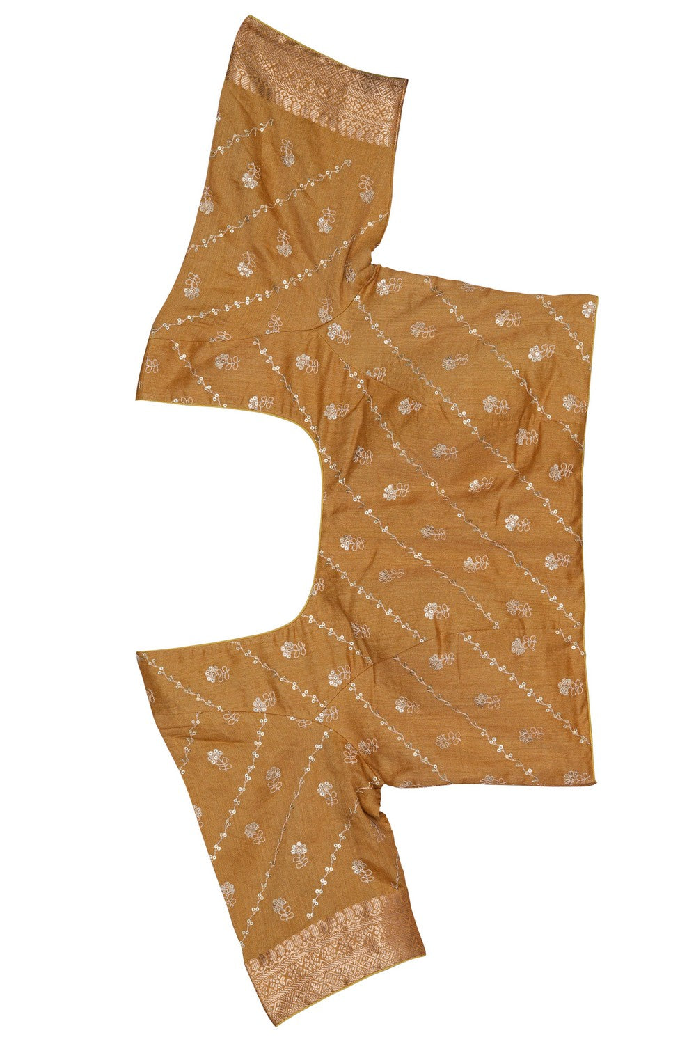 Image of Fenugreek Green Desi Tussar Silk Saree