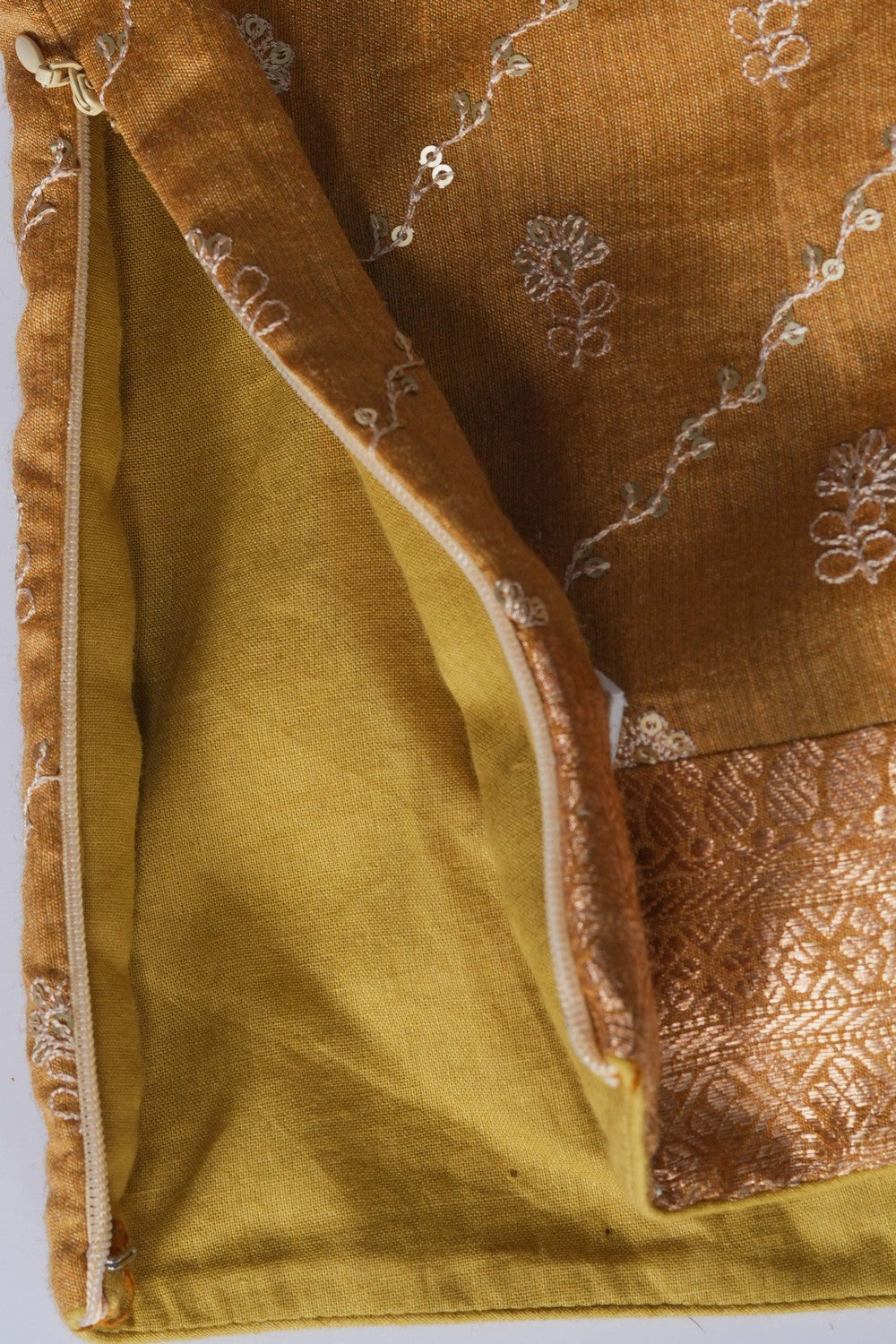 Image of Fenugreek Green Desi Tussar Silk Saree