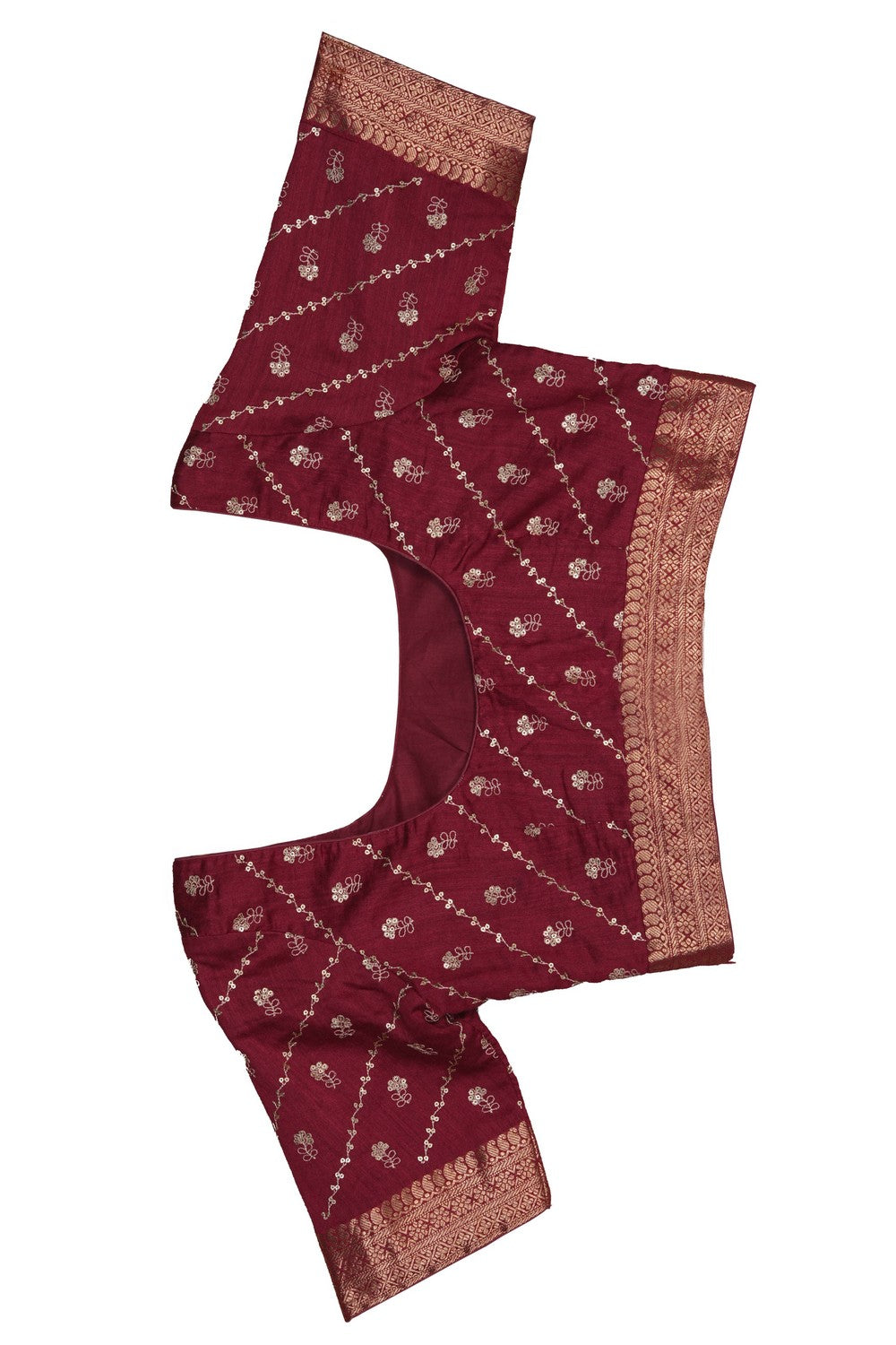 Image of Red Desi Tussar Silk Saree