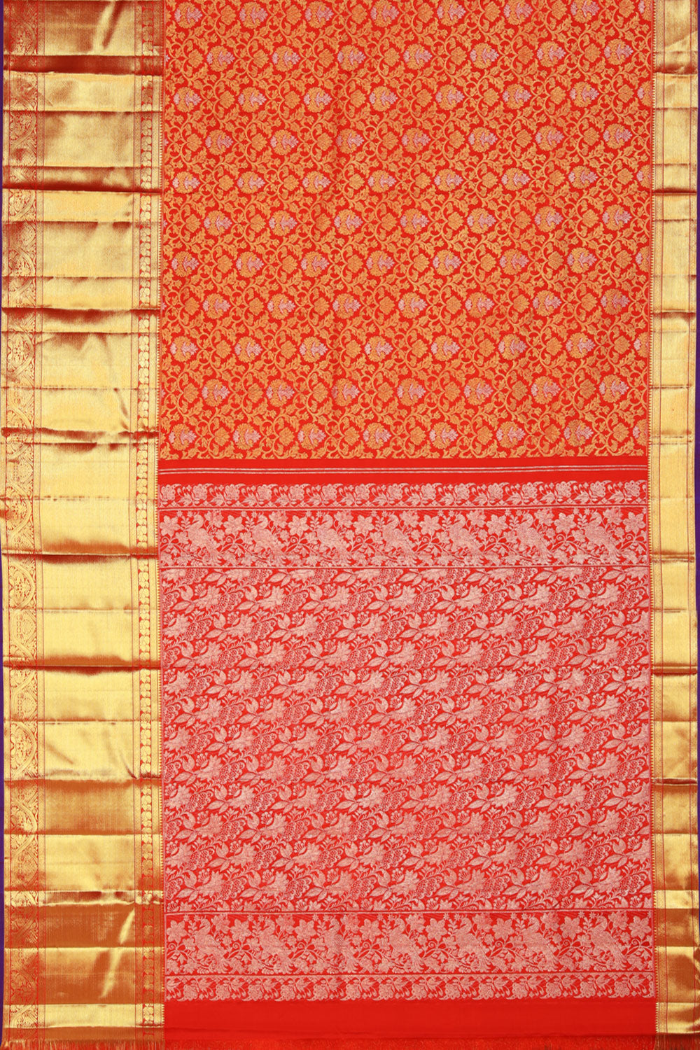 Kanchipattu Red Saree