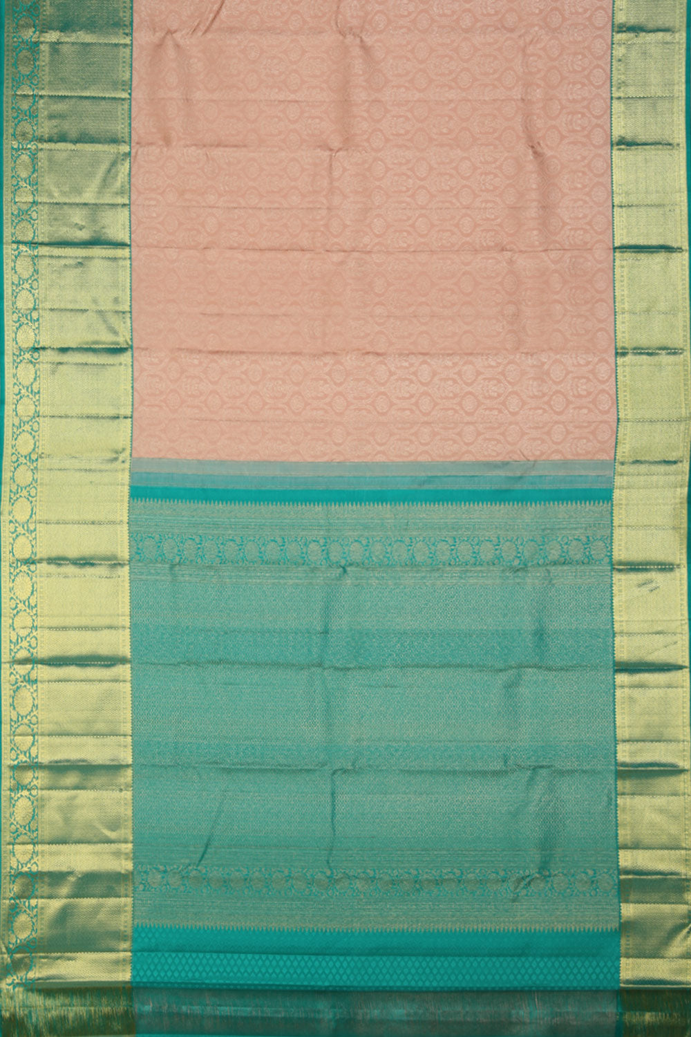 Image of Kanchipattu Peach Saree