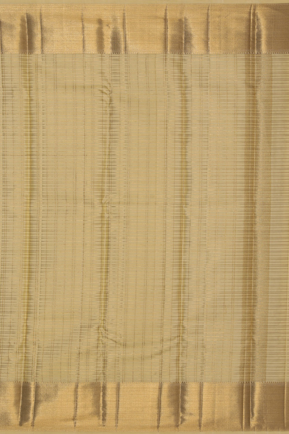 Collection of Kanchi Silk Cream Traditional Dhoti With Kanduva (8 X 4) in a gallery layout