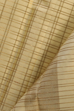 Collection of Kanchi Silk Cream Traditional Dhoti With Kanduva (8 X 4) in a gallery layout