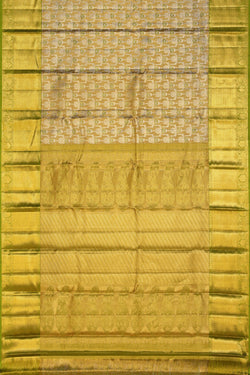 Collection of Kanchipattu Gold-Tissue Saree in a gallery layout