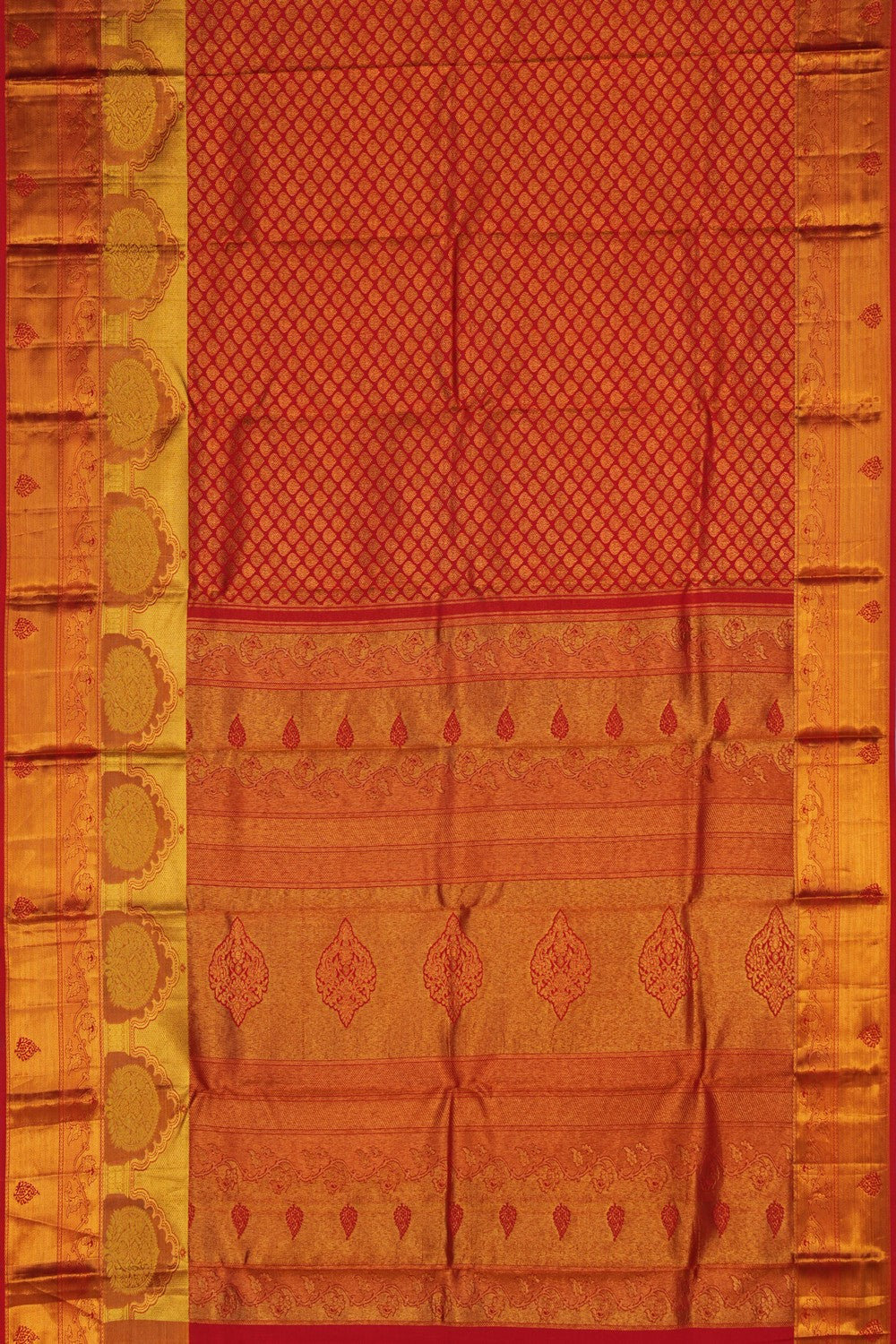 Image of Kanchipattu Brocade Red Saree