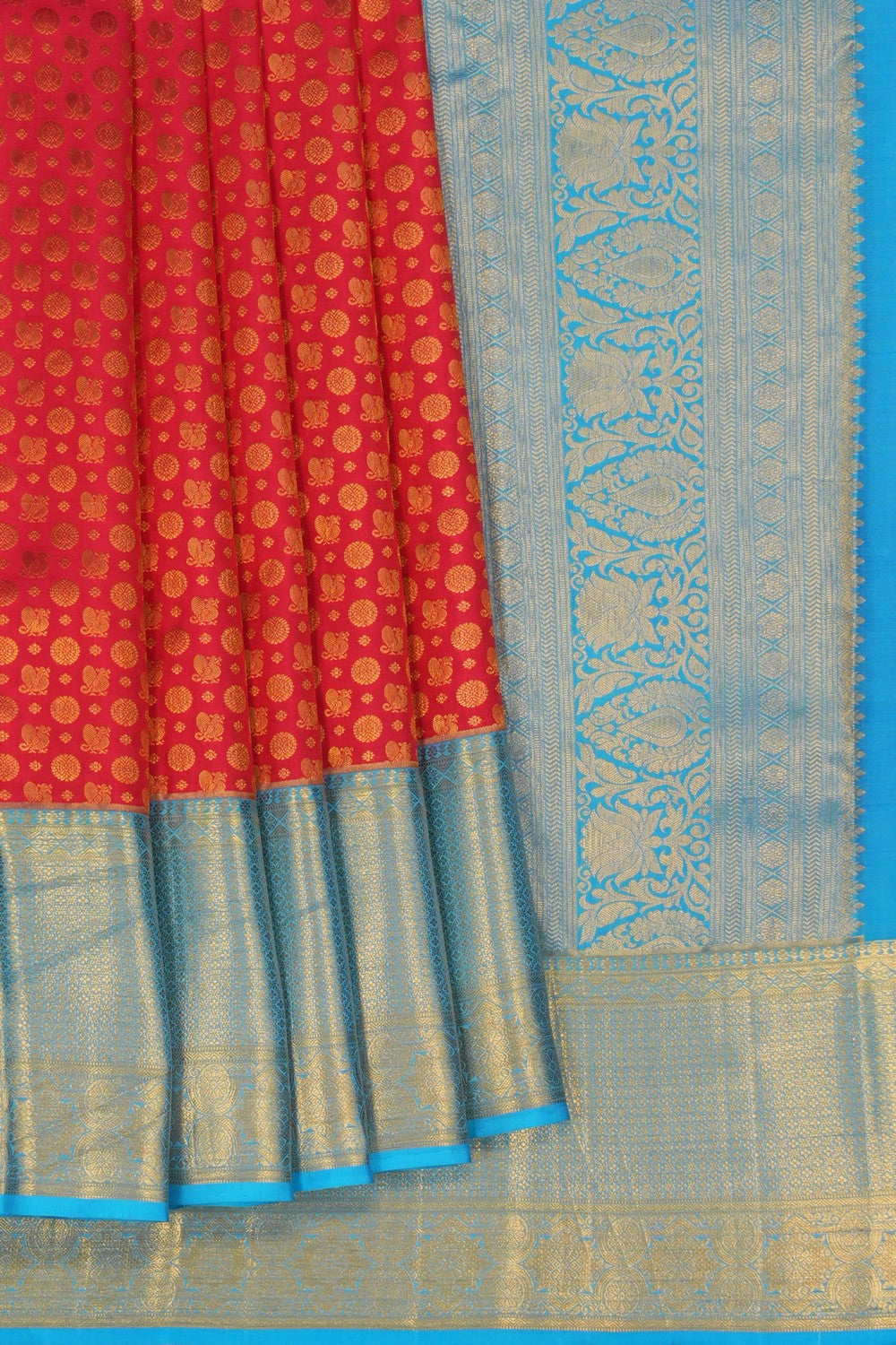 Image of Kanchipattu Brocade Red Saree