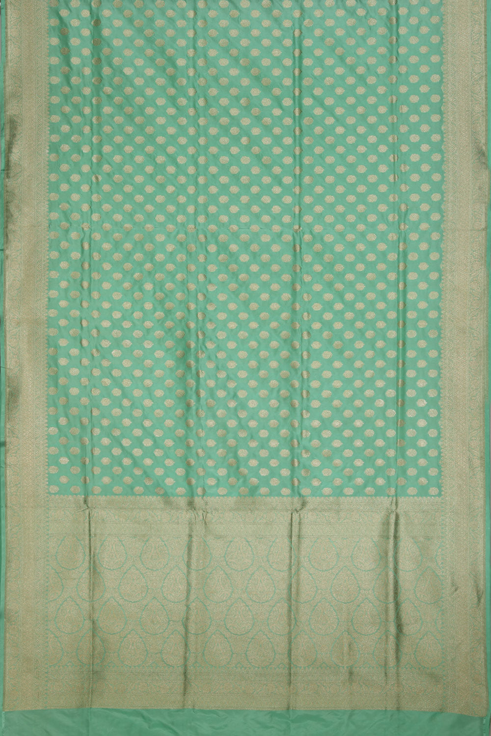 Collection of Banarasi Silk Aqua-Green Saree in a gallery layout