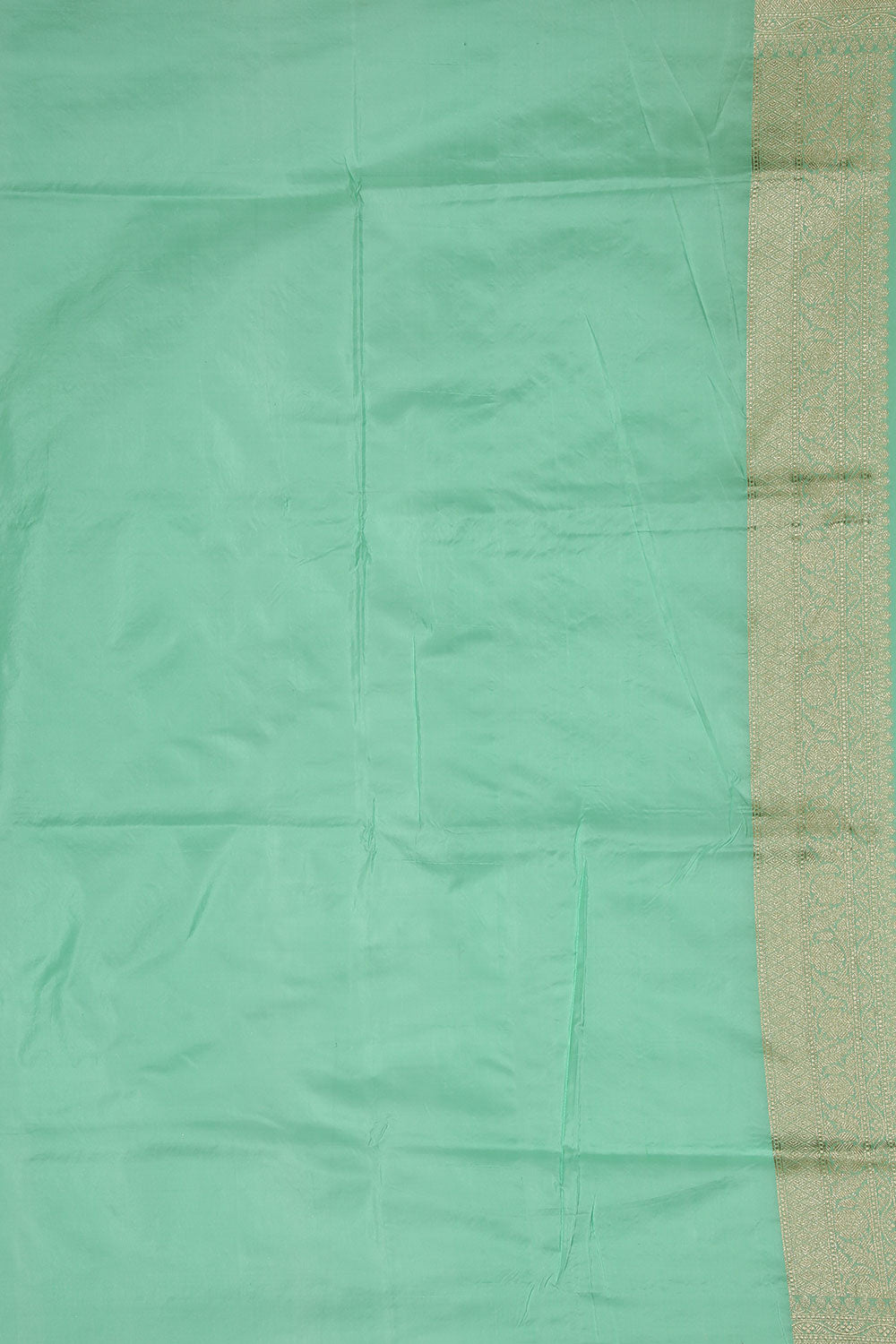 Image of Banarasi Silk Aqua-Green Saree